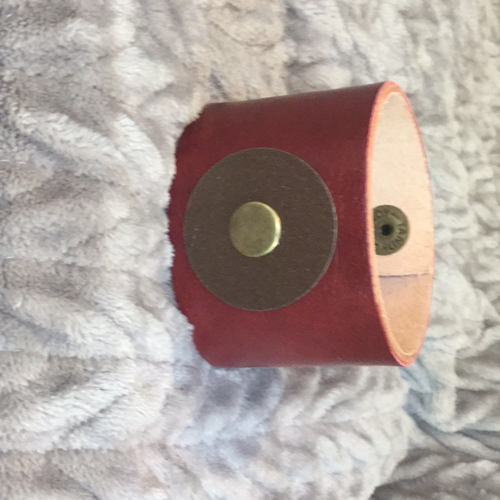 Handmade leather cuff